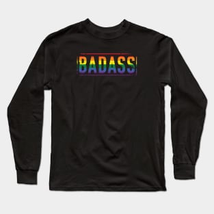 Gay Pride Badass Distressed LGBT Pride Long Sleeve T-Shirt